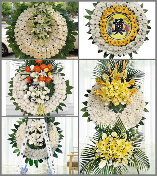 甘肃省张掖临泽县平川镇三二村花圈速递
